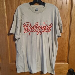 Rue21 Gildan "Babygirl" Women's Tan and Red T-Shirt NWT